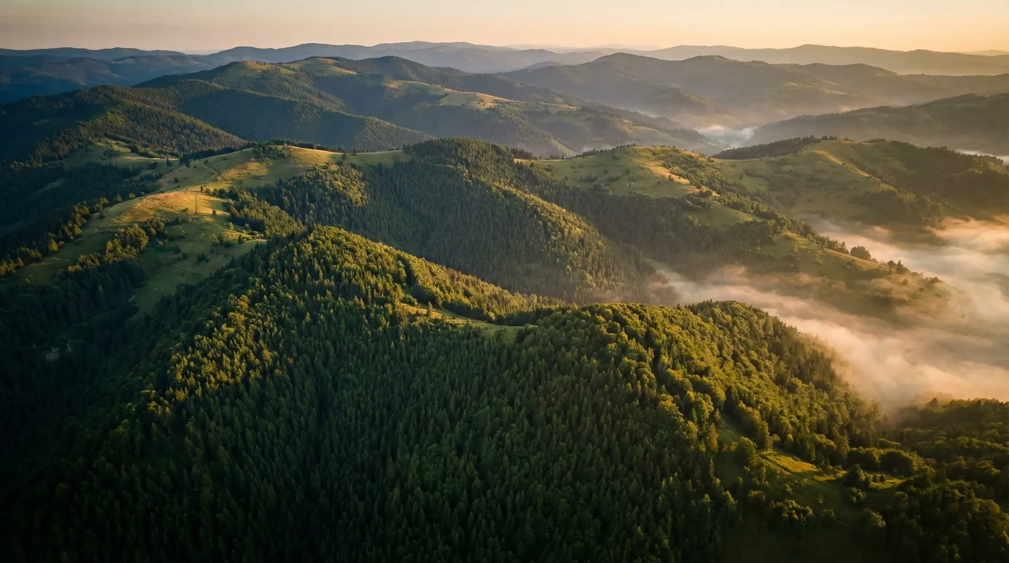 Munții Transilvaniei la răsărit